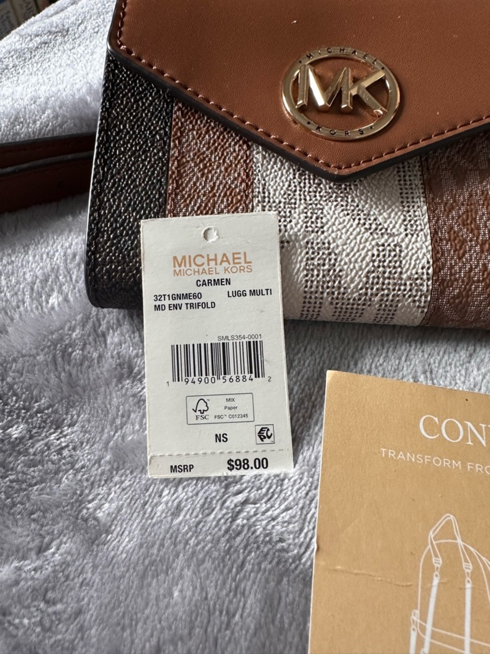 Michael Kors Lugg Multi Convertible Rhea Mini Backpack & Carmen Wallet NWT - Picture 4 of 16